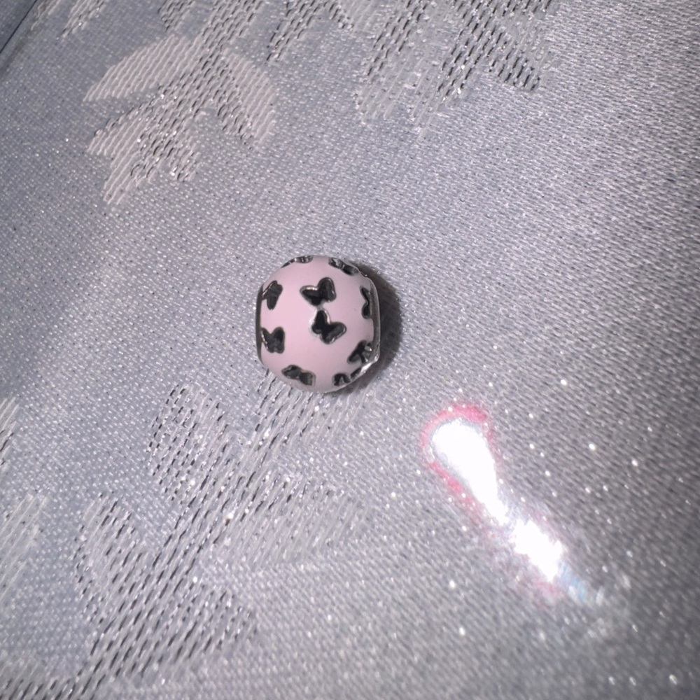 Authentic pink butterfly Pandora charm